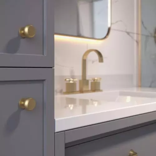 Złoto w łazience – prosty sposób na funkcjonalną i elegancką łazienkę