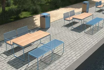 Meble miejskie Københagen Outstanding. Kolekcja Østerbro