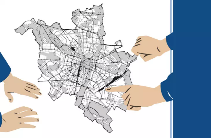 Graphic announcing the consultation of the Study for Poznań