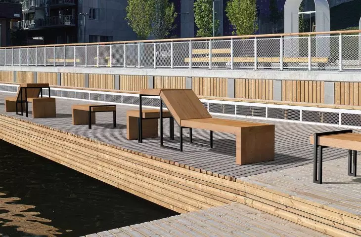 Industrialny design. Meble miejskie Københagen Outstanding. Kolekcja Vesterbro