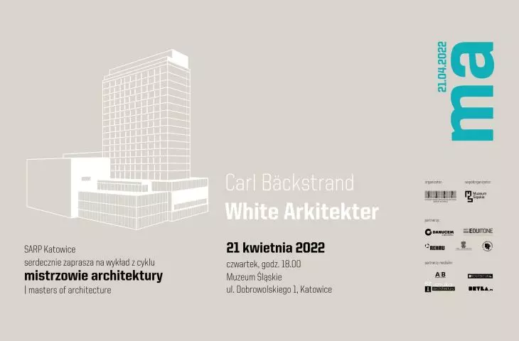 REHAU zaprasza na wykład Carla Bäckstranda z cyklu Mistrzowie Architektury (21.04 2022)