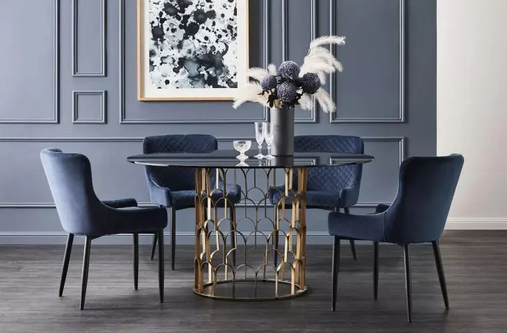 Interior in glamour style, i.e. shine, chic and elegance
