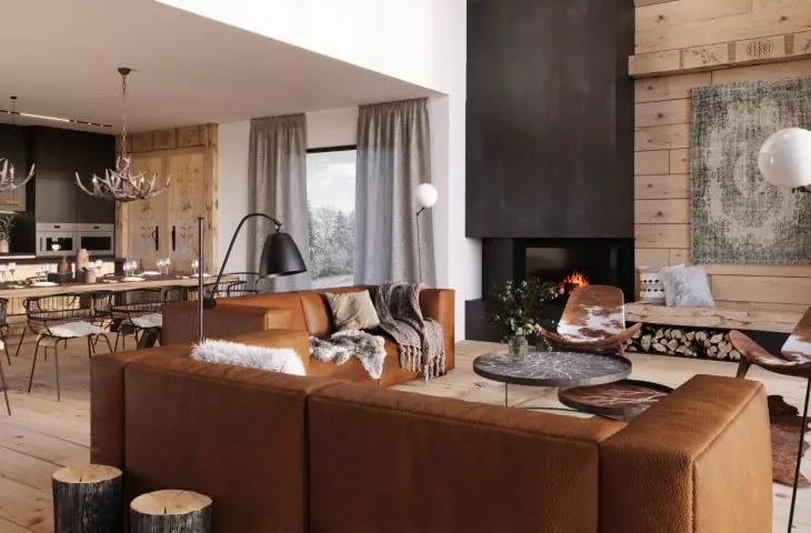 Highland barn - a combination of loft and folklore