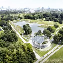 Wizualizacja projektu parku Pole Mokotowskie