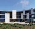 Hotel — elewacja ETICS z zastosowaniem listew ozdobnych BP19 Bella Plast