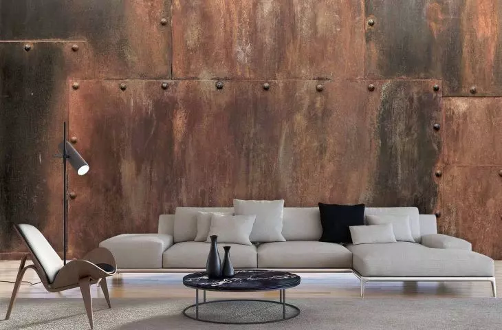Nonchalance in design, or the use of corten in interiors