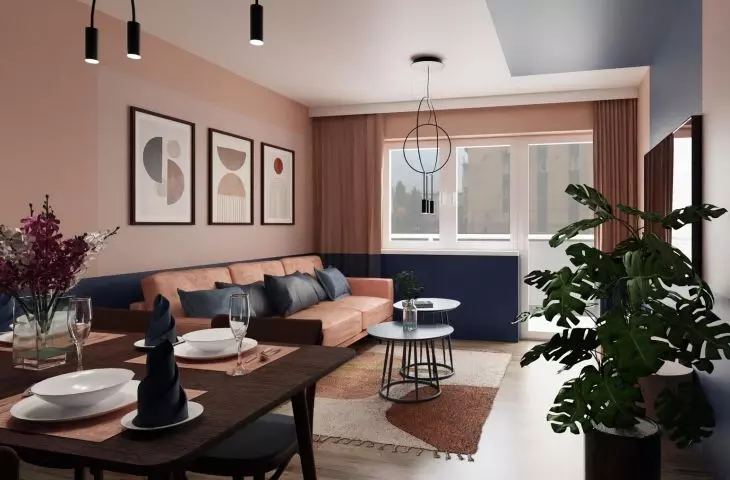 Mid-Century Modern w skandynawskiej odsłonie – niezwykłe wnętrze krakowskiego mieszkania
