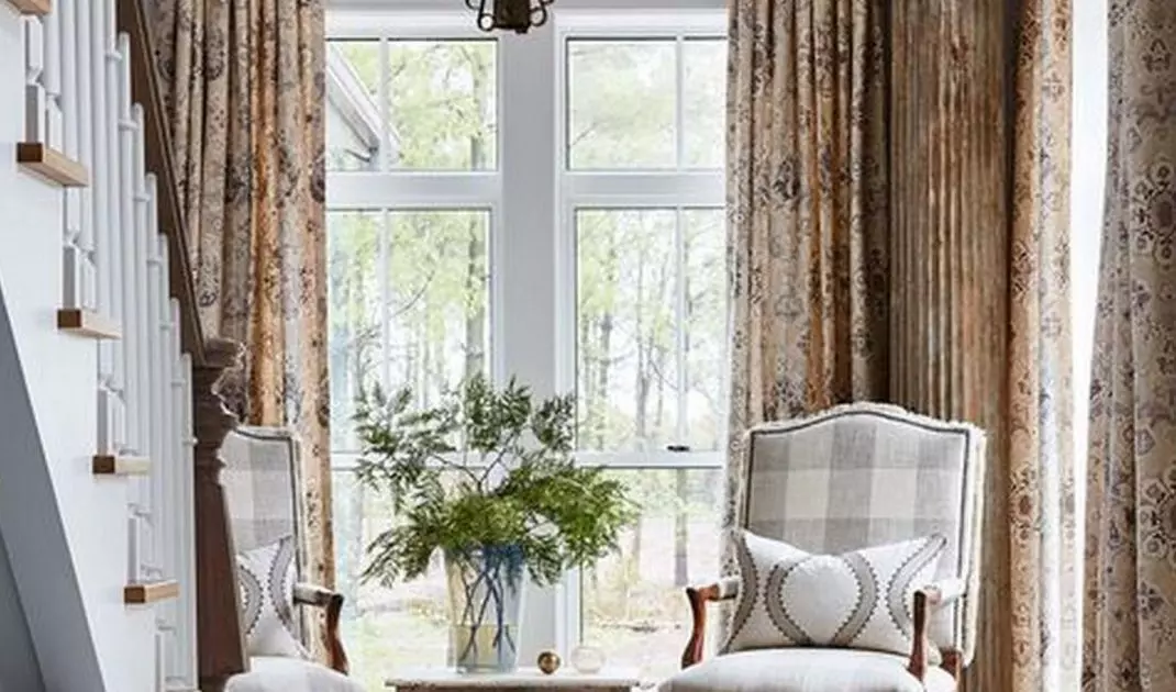 Interior decorated in English style