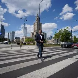 Rafał Trzaskowski na nowym przejściu