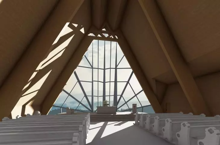 Project of Contemplative Center with Chapel in Gliczarow Górny