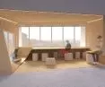 Wnętrze jednej z projektowanych przestrzeni wspólnych w centrum młodzieży