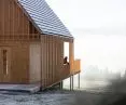 The cottage offers a view of the Slovak Tatra Mountains