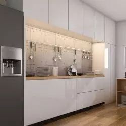 taśmy LED do doświetlenia blatu roboczego w kuchni