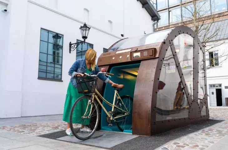 Poland's first underground bicycle parking facility has opened!