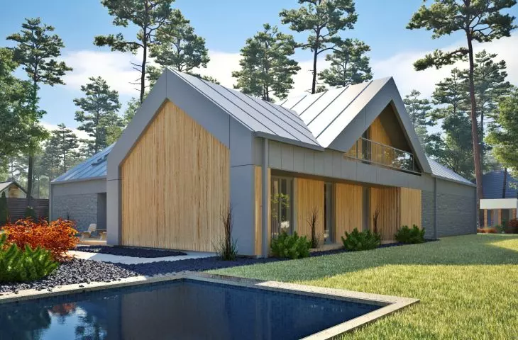 Custom proposal of modern and energy-efficient single-storey house