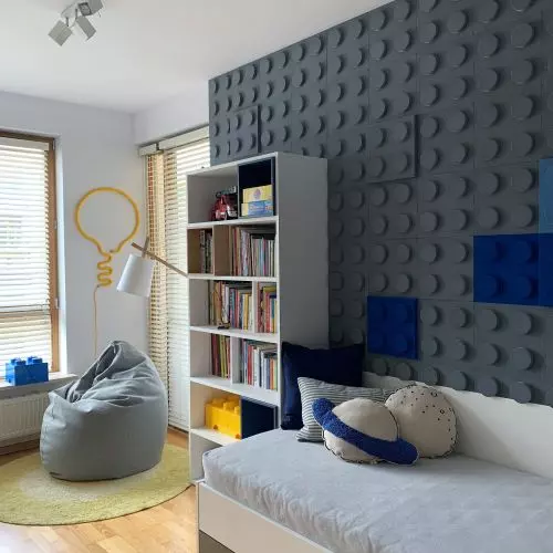 Lego-themed room