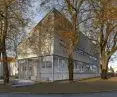 Rozbudowa biblioteki w Buku na placu Reszki, widok od południowego wschodu