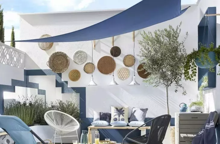 Sun sail - an aesthetic solution for hot summers