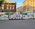 Grafiki informujące o przeobrażeniach centrum Poznania – plac Wolności