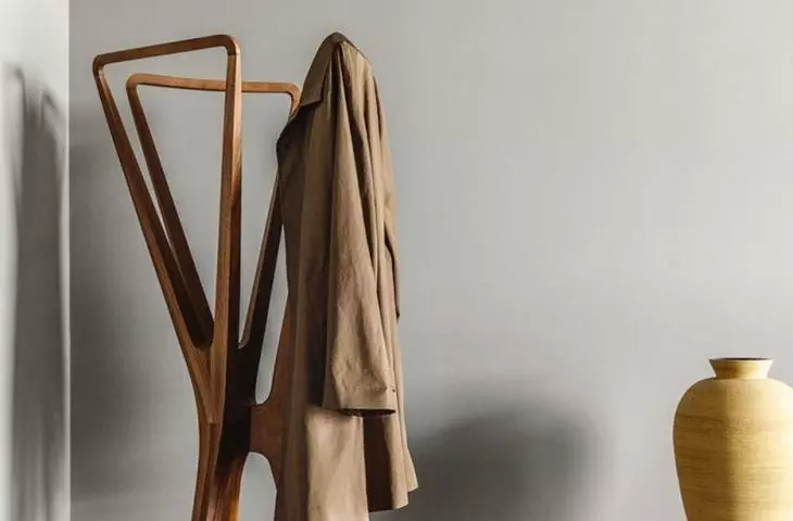 Free-standing hanger - a showcase of a stylish interior