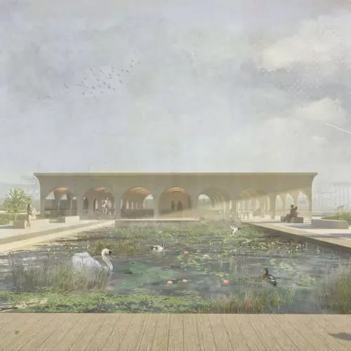 Zielona oaza nad rzeką Arno. Zwycięski projekt pawilonu we Florencji