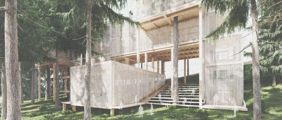 Brama do lasu. Nagrodzony projekt akademickiej biblioteki przyszłości