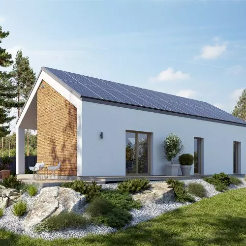 Project of a single-family house in Rzeszotary