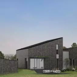 Projekt domu z lasem w Mikołowie