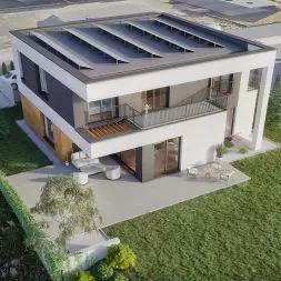 nieKostka – projekt dwupiętrowego domu jednorodzinnego z płaskim dachem