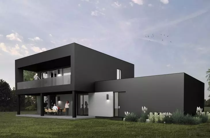 House project - Zabrze carbon house