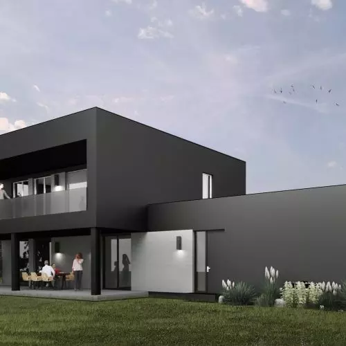 Projekt domu — Zabrze carbon house