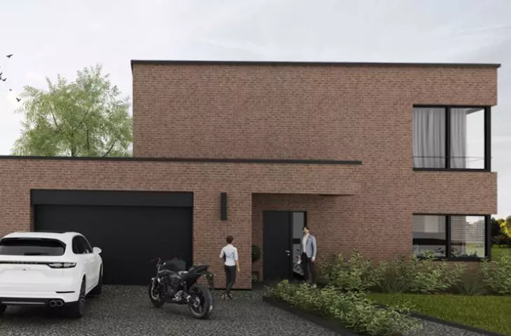Projekt domu z cegły w Mikołowie