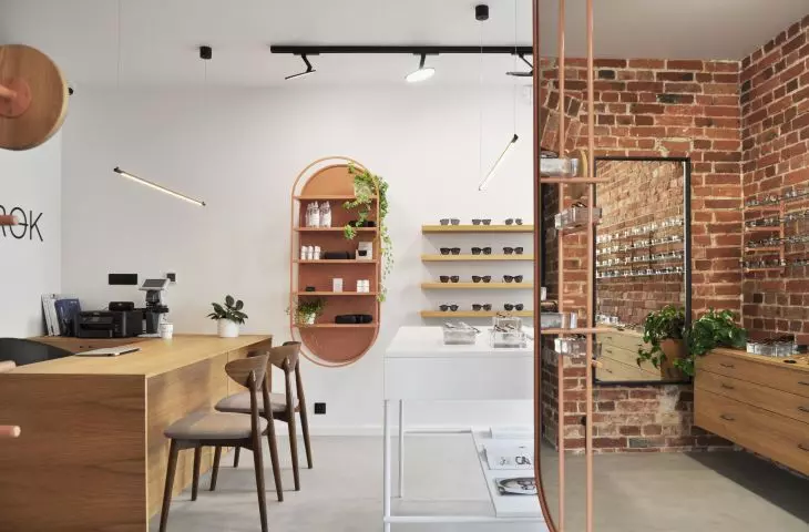 VZROK. An optical salon where brick reigns supreme