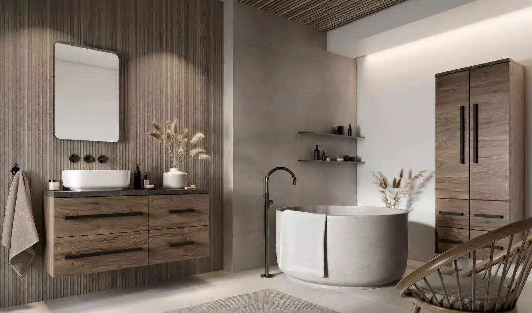 Beige bathroom