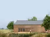 Projekt domu neutralnego klimatycznie, inspirowanego tradycyjną architekturą województwa mazowieckiego