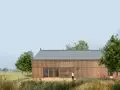 Projekt domu neutralnego klimatycznie, inspirowanego tradycyjną architekturą województwa mazowieckiego