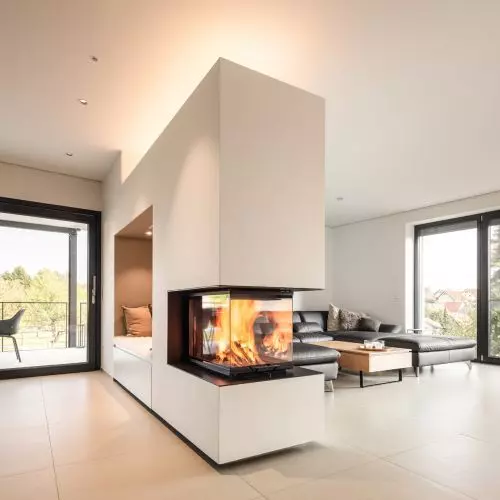 HOXTER fireplace inserts - three-sided models UKA