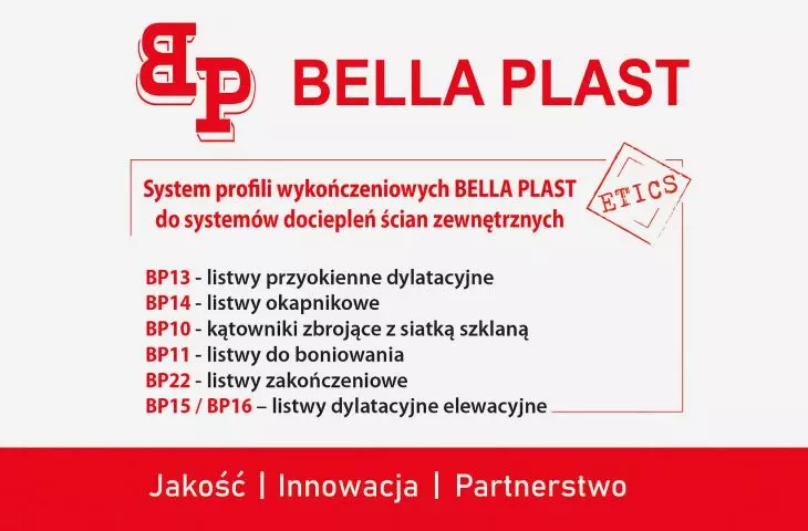 BELLA PLAST - finishing profiles for thermal insulation systems