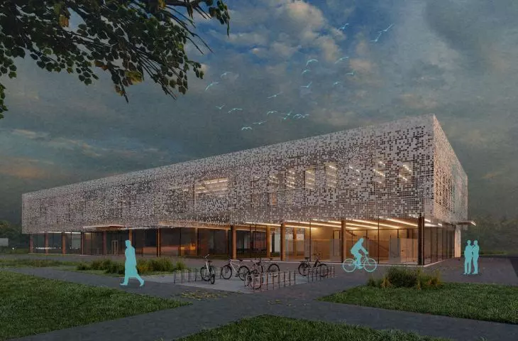 Students designed an eco-friendly factory in Wroclaw