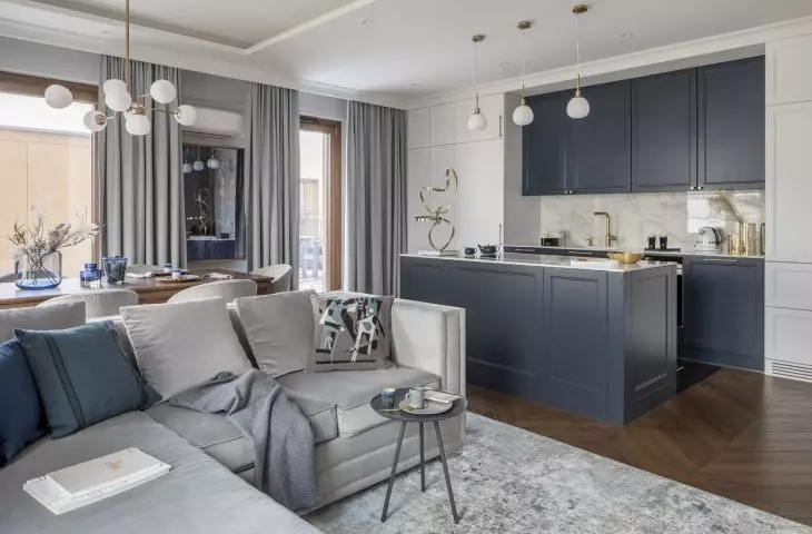 Interior in glamour style next to Warsaw Breweries