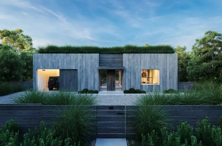 Projekt domu jednorodzinnego w Hamptons