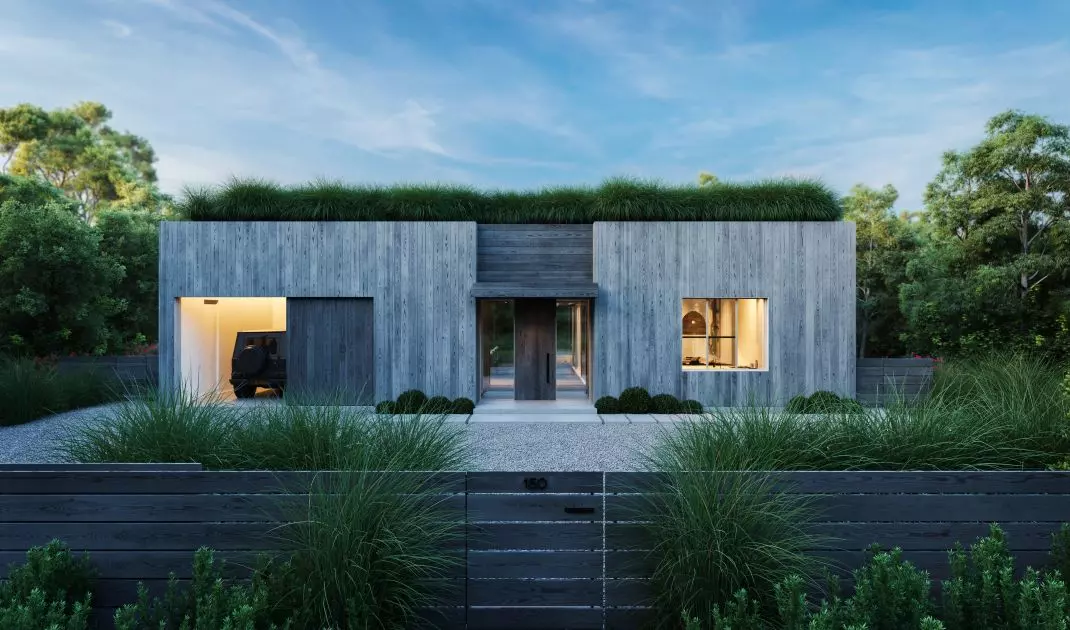 Projekt domu jednorodzinnego w Hamptons