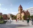 Stara Rzeźnia w Poznaniu, wizualizacja placu centralnego, proj. JSK Architekci