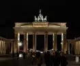 Iluminacja Bramy Brandenburskiej, luty 2022, Berlin