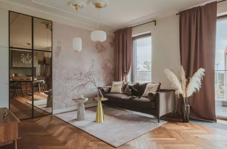 Interior of a Gdansk apartment with a unique history