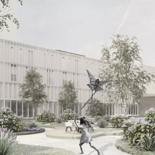 Zieleń, rekreacja i wypoczynek – studencki projekt nowego kwartału mieszkalnego w okolicy Dworca Świebodzkiego we Wrocławiu