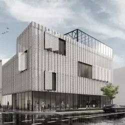 Projekt mediateki przy ulicy Pawiej w Krakowie