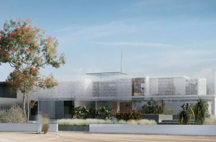 Courtyard House. Student design for luxury villa in Dubai