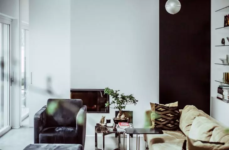Modernist-inspired interior!