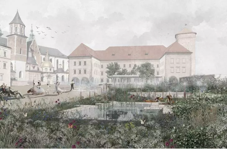 Can the Wawel courtyard be changed and how?